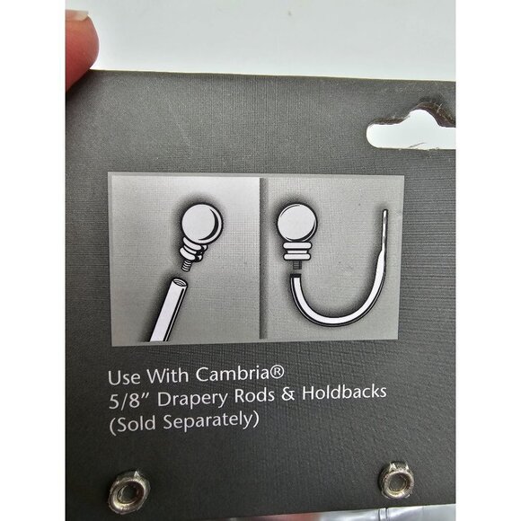 Cambria Classic Finials 5/8" Matte Brown. - Picture 7 of 7